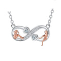Infinite Symbol Accessories Jewellery Good Sisters Girlfriends Eternal Friendship Necklace For Women