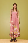 Fashionable Linen Slip Dress Loose-fit Vintage Style