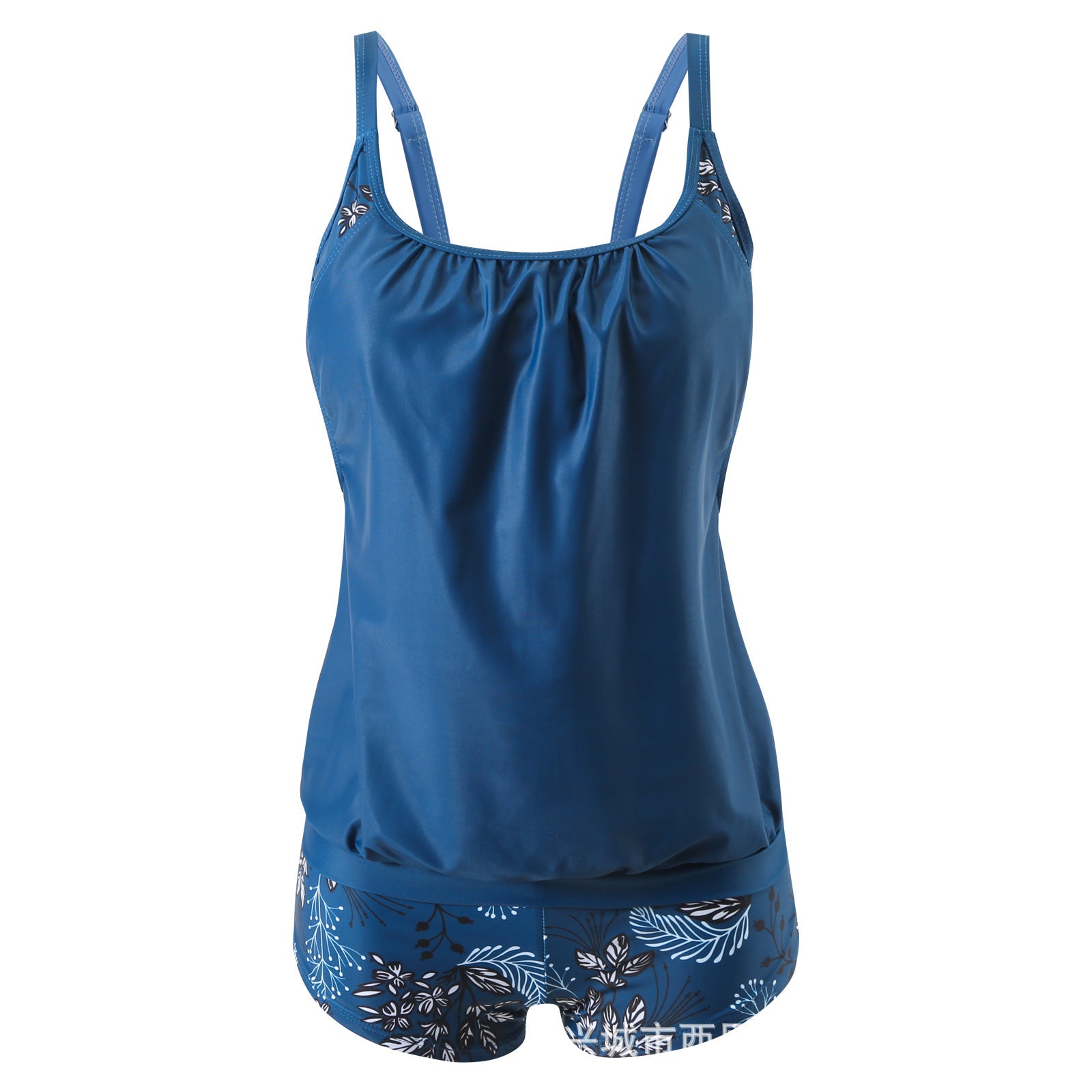 Quick-dry Shorts And Tank Top Modest Two-piece Bikini Womens Swimsuit