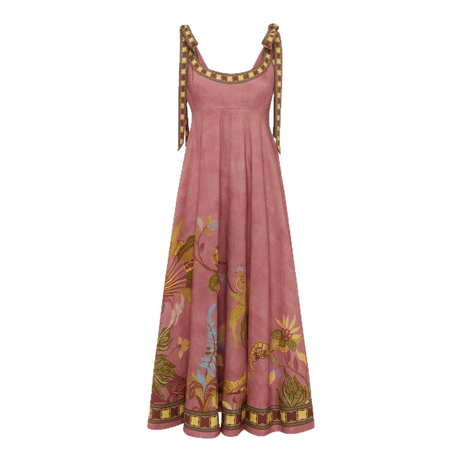 Fashionable Linen Slip Dress Loose-fit Vintage Style